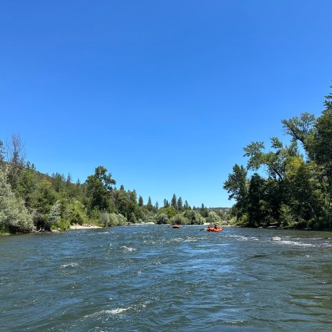 a small boat in a body of water