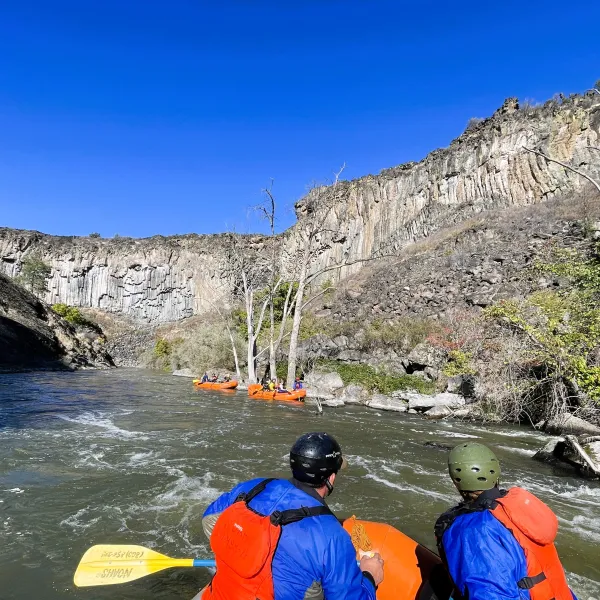 a group of people in the water